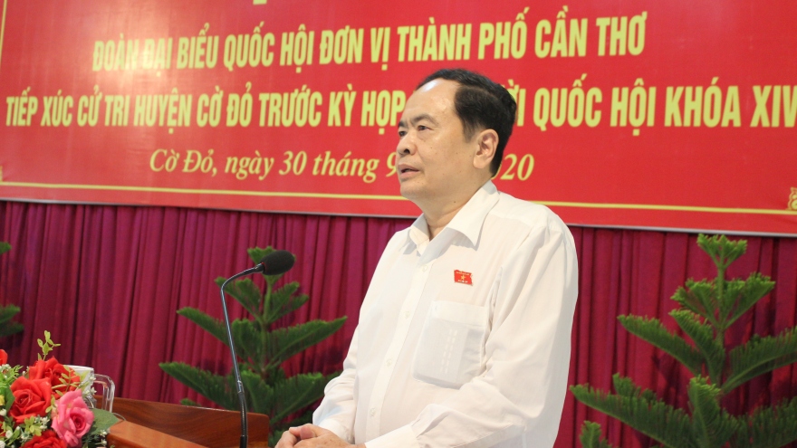 Chủ tịch Mặt trận Tổ quốc Việt Nam tiếp xúc cử tri tại Cần Thơ